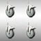 Service Caster 5 Inch 316SS Thermoplastic Rubber Swivel 12mm Stem Caster Set Lock Brake SCC SCC-SS316TSTTL20S514-TPRB-M1215-4 - alternate 1